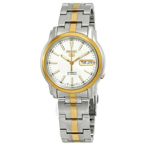 Seiko 5 SNKL84K1 Otomatik Çelik Altın/Gri Beyaz Kadran 36 mm Erkek Kol Saati