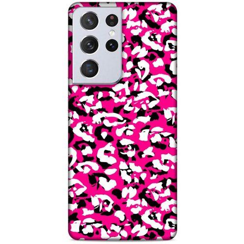 Samsung Galaxy S21 Ultra Uyumlu Kılıf Pembe Delisi (31) TPU Kılıf Kamuflaj