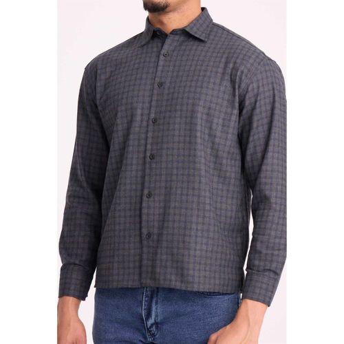 Potter Selanik Kumaş Basic Düğmeli Hırka Füme - Alfonso Büyük Kareli Flanel Gömlek Haki - Wilder Modal Kumaş Pantolon Siyah