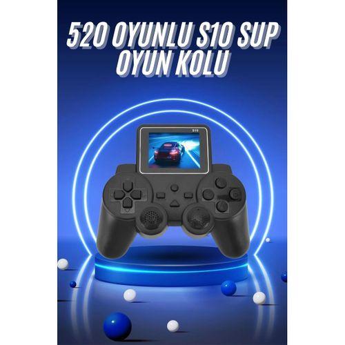 2.4 İnç Ekran 520 Oyunlu Retro Temalı Kablosuz Oyun Kolu El Atarisi