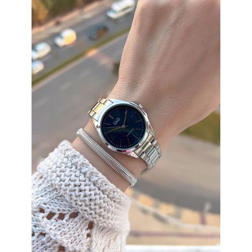 Q&Q Çelik Kordon 2 Yıl Garantili 3 Atm Suya Dayanıklı Kol Saati+Bileklik Hediyeli QQ.1003.A1