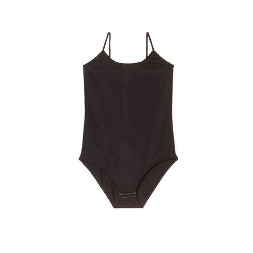 İp Askılı Kadın Çıtçıtlı Body Siyah