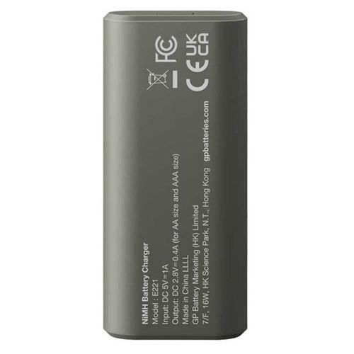 Gp Recyko E221 Usb 2'li AA - AAA Pil Şarj Cihazı (GPACSE221004 GPE221R21-2GTLB1)