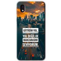 Samsung Galaxy A01 Core Kılıf Baskılı Kapak - Manzara Seviyorum + 5D Tam Kaplayan Cam