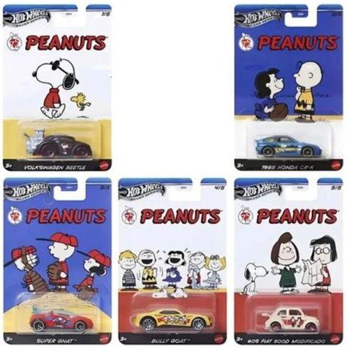 Hot Wheels Silver Series Peanuts 5'li Set