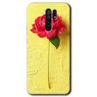 MRCİLETİSİM Xiaomi Redmi 9 Kılıf Baskılı Kapak - Kırmızı Gül + 5D Tam Kaplayan Cam