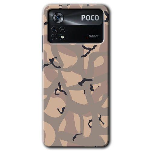 Poco x4 Pro Kılıf HD Desen Baskılı Arka Kapak + Temperli Cam - Kamuflaj 6
