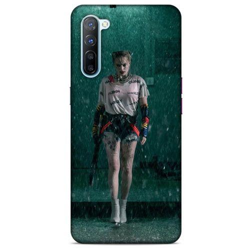 Oppo Reno 3 Uyumlu Kılıf Harley Quinn (12) Koruyucu Silikon Yeşil Yağmur