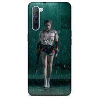 Oppo Reno 3 Uyumlu Kılıf Harley Quinn (12) Koruyucu Silikon Yeşil Yağmur