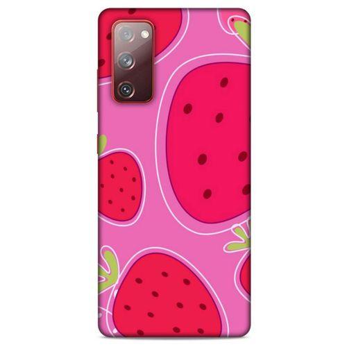 Samsung Galaxy S20 Fe Uyumlu Kılıf Pembe Delisi (29) Arka Koruma Kılıfı Çilek