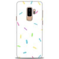 Samsung Galaxy S9 Plus Kılıf HD Baskılı Kılıf - Konfeti + Tam Ekran Koruyucu