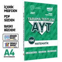 2027 YKS-AYT MEBİ-OGM Matematik Özgün Tarama Testleri Kitabı A4 Boyut Renkli Görsel BASKI ÜCRETİ