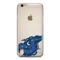 Apple iPhone 6 6s Kılıf Origami Kadın Arka Kapak Koruma Desenli Full Koruyucu