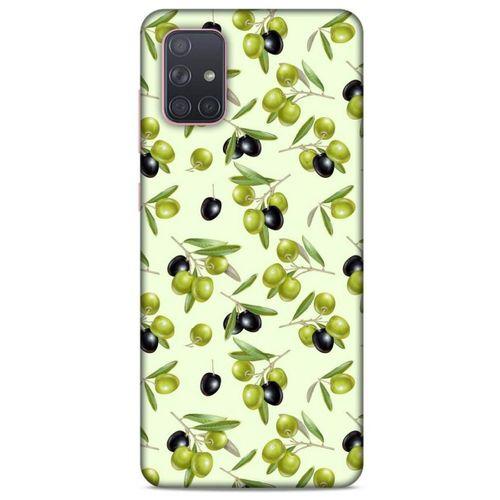 Frutix Zeytin 01 Samsung Galaxy A71 Kılıf Desenli Silikon