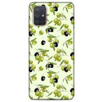 Frutix Zeytin 01 Samsung Galaxy A71 Kılıf Desenli Silikon