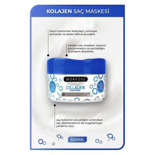 Kolajen Saç Maskesi 500 ML - Zayıf ve Kırılgan Saçlar İçin - mrfs