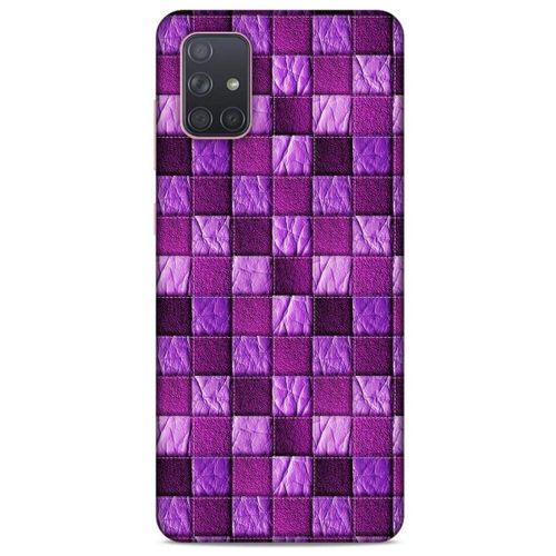 Samsung Galaxy A71 Kılıf Patchwork (5) Koruma Kabı Fuşya