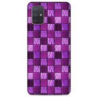 Samsung Galaxy A71 Kılıf Patchwork (5) Koruma Kabı Fuşya