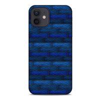 Apple iPhone 12 Kılıf Patchwork (43) Thin Fit Kılıf Mavi Tonları