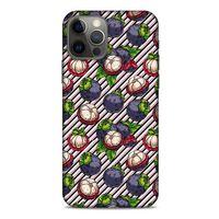 Frutix Mangosteen 02 Apple iPhone 12 Pro Kılıf Desenli Silikon