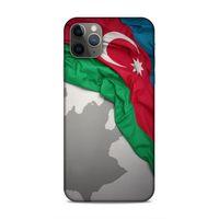 Apple Iphone 11 Pro Max Uyumlu Kılıf Azarbaijan (9) Kılıf Kumaş Bayrak
