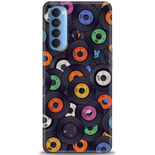 Oppo Reno 4 Pro Kılıf HD Baskılı Kılıf - Plaklar + Tam Ekran Koruyucu