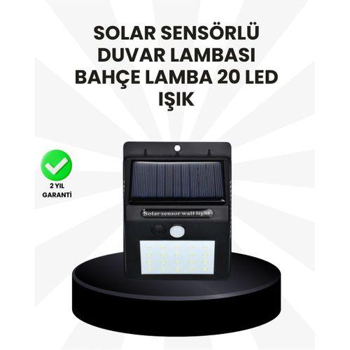 Su Geçirmez Ip65 20 Led Solar Sensörlü Bahçe Ve Veranda Aydınlatma