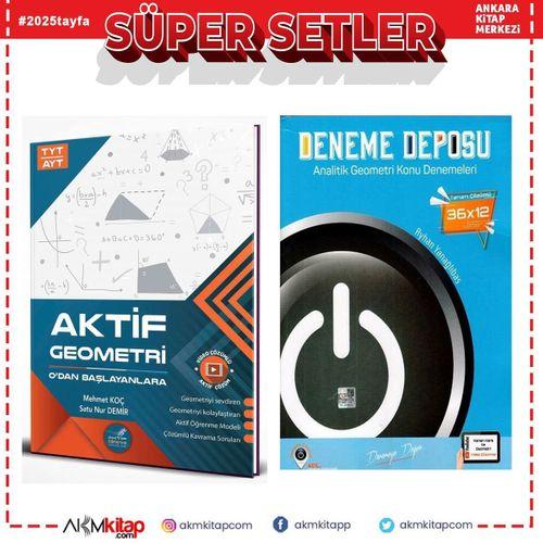 Aktif Öğrenme TYT AYT Geometri 0 dan Başlayanlara ve Deneme Deposu Analitik Geometri Konu Deneme Seti 2 Kitap