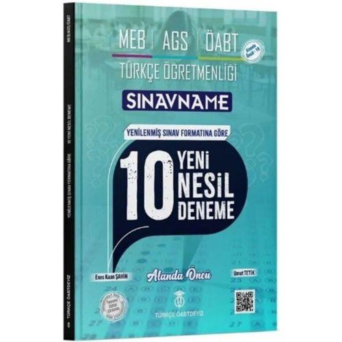ÖABT MEB AGS Türkçe Öğretmenliği Sınavname 10 Deneme Türkçe ÖABTDEYİZ