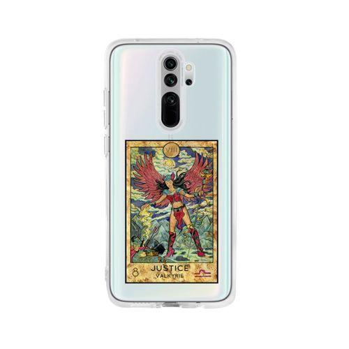 Redmi Note 8 Pro Justice Valkryie Desenli Premium Şeffaf Silikon Kılıf