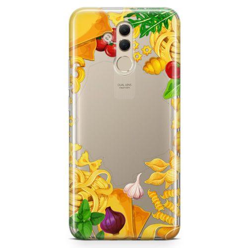 Huawei Mate 20 Lite Kılıf İtalyan Makarna Malzemeleri Arka Kapak Koruma Desenli Full Koruyucu