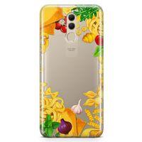 Huawei Mate 20 Lite Kılıf İtalyan Makarna Malzemeleri Arka Kapak Koruma Desenli Full Koruyucu