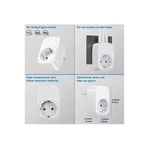 Tekli Yüksek Voltaj Korumalı Duvar Prizi 2x Type-c 1x Usb Çıkışlı Priz Grup Priz Çoğaltıcı Beyaz
