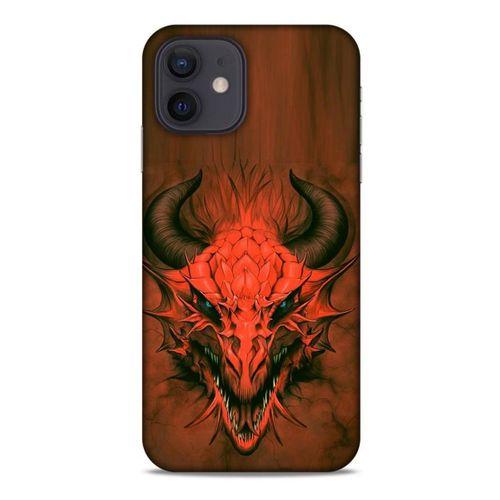 Apple iPhone 12 Kılıf Dragons (14) Lansman Kılıf Kırmızı Boynuzlu Ejderha
