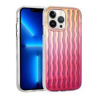 Apple iPhone 12 Pro Kılıf Kabartmalı Dalga Tasarımlı Silikon Zore İsmira Kapak
