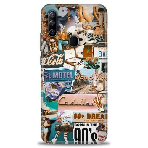 General Mobile GM 20 Pro Kılıf HD Baskılı Kılıf - Pink Motel + Tam Ekran Koruyucu