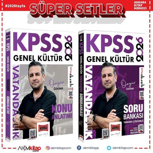 Yargı Yayınları 2026 KPSS Genel Kültür Vatandaşlık Konu ve Soru Bankası Seti 2 Kitap