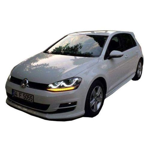 Volkswagen Golf Uyumlu 7 (2012-2019) Aerodinamik Yan Marşpiyel Seti (Plastik) LA7N Boya kodlu