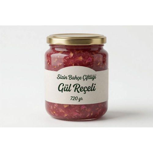 Sizin Bahçe Çiftliği Gül Reçeli 720 gr.