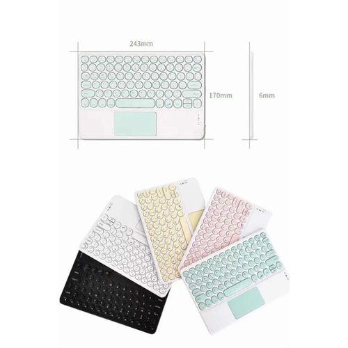 Android Ve İos Uyumlu Bluetooth Klavye Touchpad Slim Kablosuz Wifi Q Klavye