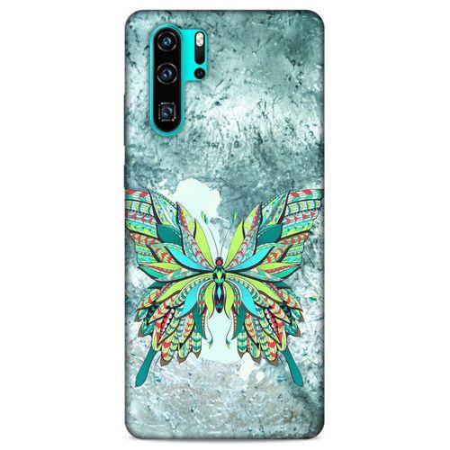 Lopard Huawei P30 Pro Uyumlu Kılıf Tattoo's (22) Tam Koruma Kılıfı Kelebek Dövme