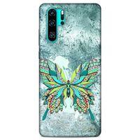 Lopard Huawei P30 Pro Uyumlu Kılıf Tattoo's (22) Tam Koruma Kılıfı Kelebek Dövme