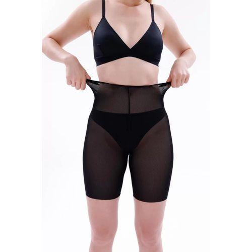 Siyah Mı Emay 2705 Lazer Tül Toparlayıcı Paçalı Boxer Hayalet Korse