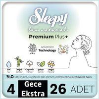 Sleepy Bio Natural Premium Plus Mega Ekstra Gece Ped 26 Adet
