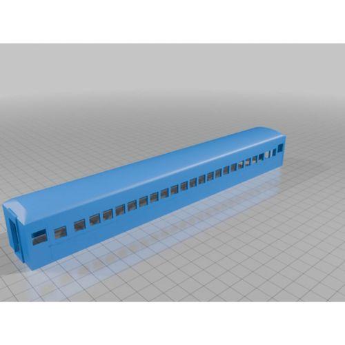 HO Ölçek İç Mekanlı Streamline Yolcu Vagonu 3D Baskı (Bu ürün Sadece Plastik parçadır - Almadan Önce Soru Sorabilirsiniz)
