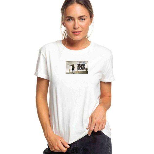 The Walking Dead Collection Baskılı Beyaz Kadın Tshirt