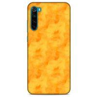 Mermer Desenli (10) Tema Full Koruma Kılıfı Turuncu Xiaomi Redmi Note 8T Kılıf