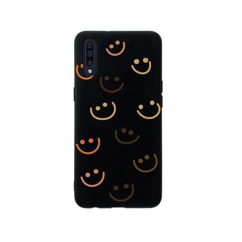 Samsung A50 Smile Premium Silikonlu Siyah Telefon Kılıfı