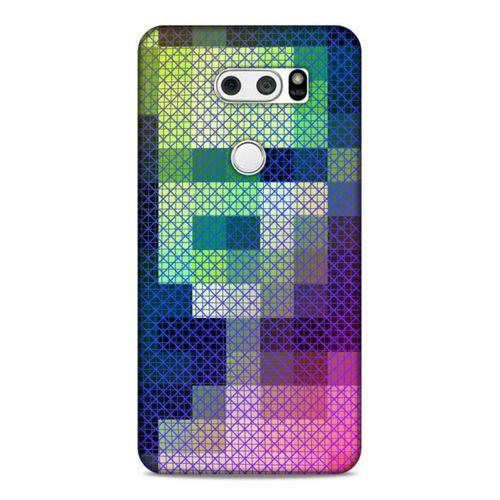 Lopard LG K50S Uyumlu Kılıf PiXel (16) Kalın Kılıf Kare