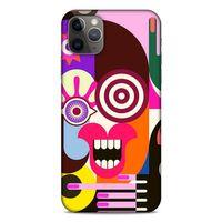 Lopard Apple Iphone 11 Pro Max Uyumlu Kılıf Soyut Sanat (10) Desenli Full Koruma Kılıfı